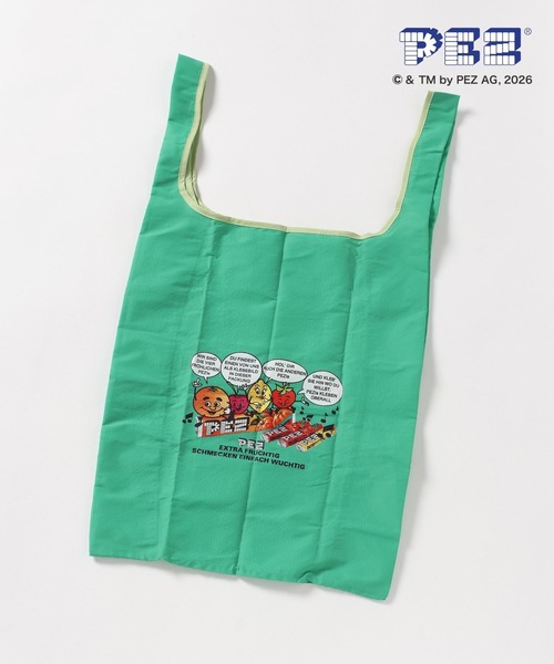 GLOBAL WORK（グローバルワーク）の「エコBAG/PEZ/638998（エコバッグ/サブバッグ・キッズ・グリーン/ホワイト・FREE）」の3枚目の写真