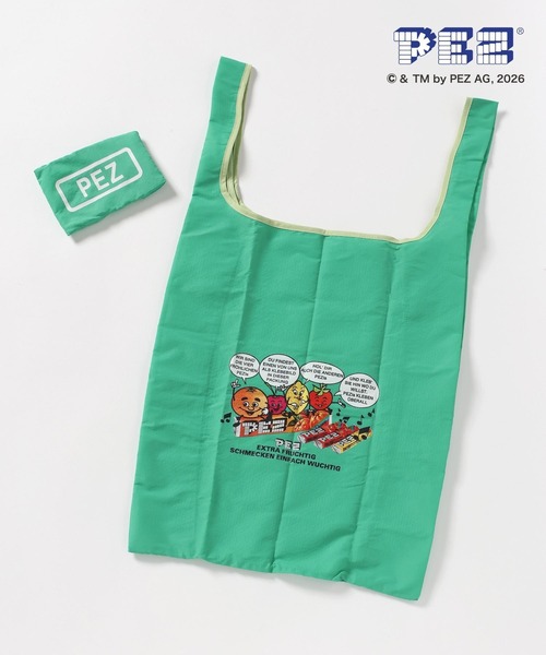 GLOBAL WORK（グローバルワーク）の「エコBAG/PEZ/638998（エコバッグ/サブバッグ・キッズ・グリーン/ホワイト・FREE）」の9枚目の写真