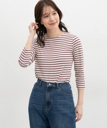 【UVカット】7分オーガニックボートT