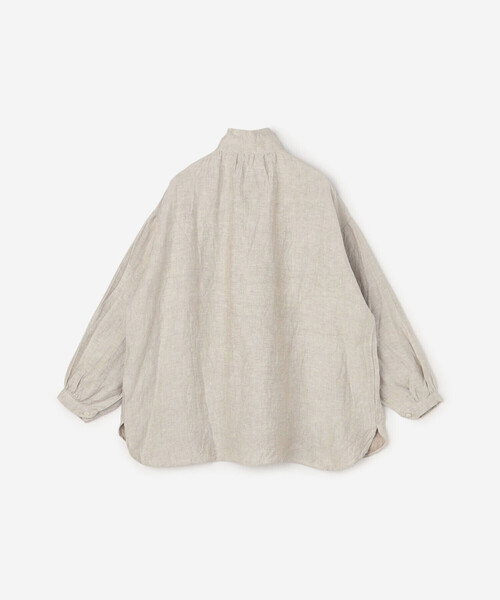 GALLEGO DESPORTES（ギャレゴデスポート）の「GALLEGO DESPORTES | リネン デザインカラー 長袖シャツ WOMEN（シャツ/ブラウス・レディース・Nat・S）」の3枚目の写真