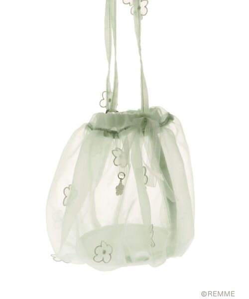 merry jenny（メリージェニー）の「Candy flower bag（ハンドバッグ・レディース・ミント/オフホワイト・FREE）」の10枚目の写真