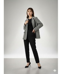 Day and Grade（デイアンドグレイド）の「ダブルボタンストライプテーラードジャケット（テーラードジャケット）」