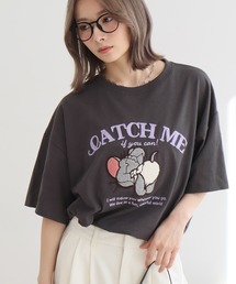 【Tom & Jerry/トム & ジェリー】別注 アソート アートワークデザイン サガラ刺繍 半袖Tシャツ