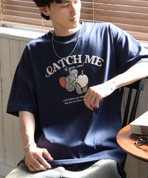 TOM&JERRY（トムアンドジェリー）の「【Tom & Jerry/トム & ジェリー】別注 アソート アートワークデザイン サガラ刺繍 半袖Tシャツ（Tシャツ/カットソー）」