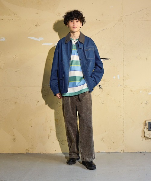 niko and...（ニコアンド）の「ウォッシュドイージーパンツ（デニムパンツ・メンズ・ブルー/ブラウン/ベージュ/その他2/その他1・LARGE/MEDIUM）」の6枚目の写真