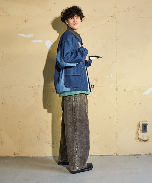 niko and...（ニコアンド）の「ウォッシュドイージーパンツ（デニムパンツ・メンズ・ブルー/ブラウン/ベージュ/その他2/その他1・LARGE/MEDIUM）」の7枚目の写真