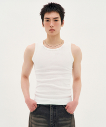 PROCESS（プロセス）の「Eyelet Neck Sleeveless - White（Tシャツ/カットソー）」