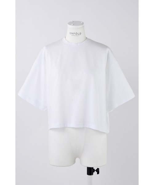 ENFOLD(エンフォルド)の「BOX WIDE T-SHIRT(Tシャツ/カットソー・レディース・ホワイト・38)」の1枚目の写真