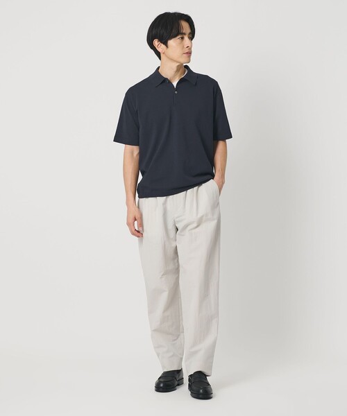 BEAUTY&YOUTH UNITED ARROWS（ビューティーアンドユースユナイテッドアローズ）の「デオドラント ショートスリーブ ニットポロ 抗菌防臭 ウォッシャブル（ポロシャツ・メンズ・ネイビー/ナチュラル/ブラック・XL/L/M/S）」の17枚目の写真