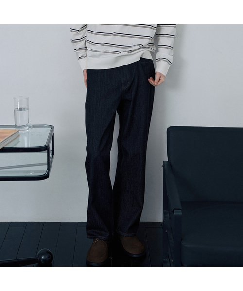 MINDBRIDGE(マインドブリッジ)の「ワイドブラックローデニムパンツ(デニムパンツ・メンズ・ブラック・29/30/31/32/33/34/36)」の1枚目の写真