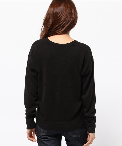 SLY（スライ）の「CASHMERE LIKE TOPS-S（ニット/セーター・レディース・キャメル/ブラック/カーキ/トップグレー・FREE）」の8枚目の写真