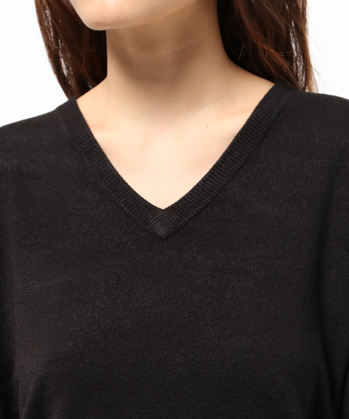 SLY（スライ）の「CASHMERE LIKE TOPS-S（ニット/セーター・レディース・キャメル/ブラック/カーキ/トップグレー・FREE）」の10枚目の写真