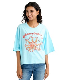 BILLABONG/ビラボン 半袖 Tシャツ コード刺繍 ショート丈 BG013210