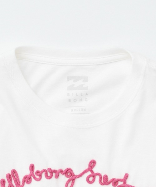 BILLABONG(ビラボン)の「BILLABONG/ビラボン 半袖 Tシャツ コード刺繍 ショート丈 BG013210(Tシャツ/カットソー・レディース・イエロー/ライトブルー/ブラック/ホワイト・M)」の8枚目の写真