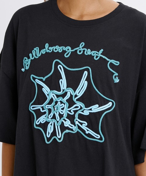 BILLABONG(ビラボン)の「BILLABONG/ビラボン 半袖 Tシャツ コード刺繍 ショート丈 BG013210(Tシャツ/カットソー・レディース・イエロー/ライトブルー/ブラック/ホワイト・M)」の10枚目の写真