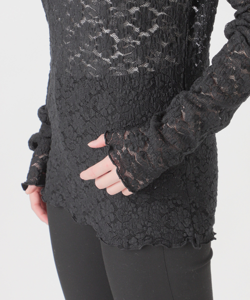 JOURNAL STANDARD（ジャーナルスタンダード）の「《追加2》ストレッチフラワーレースインナー（Tシャツ/カットソー・レディース・ホワイト/ブラック/アイボリー・FREE）」の22枚目の写真