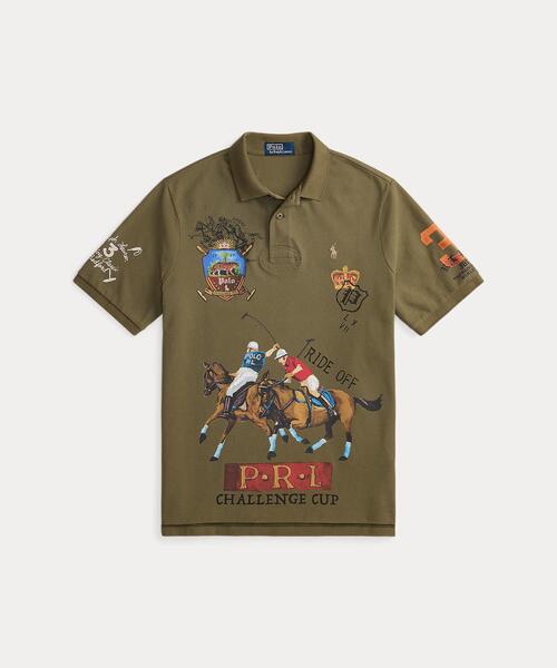 POLO RALPH LAUREN(ポロ ラルフ ローレン)の「クラシック フィット メッシュ グラフィック ポロシャツ(ポロシャツ・メンズ・グリーン・L/M/S/XL/XS/XXL)」の3枚目の写真