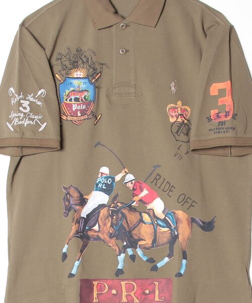 POLO RALPH LAUREN(ポロ ラルフ ローレン)の「クラシック フィット メッシュ グラフィック ポロシャツ(ポロシャツ・メンズ・グリーン・L/M/S/XL/XS/XXL)」の4枚目の写真