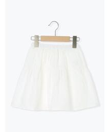 Samansa Mos2 Lagom | レース切替えティアードスカート(スカート)