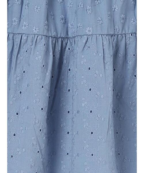 Samansa Mos2 Lagom（サマンサモスモスラーゴム）の「レース切替えティアードスカート（スカート・キッズ・オフホワイト/ブルー・大(L)/中(M)/小(S)/特(XL)）」の9枚目の写真