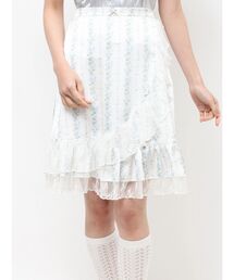 petit flowerサテンナロースカート