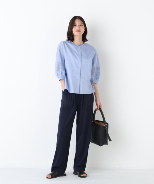 human woman（ヒューマンウーマン）の「◆カノコストレッチベイカーパンツ（その他パンツ・レディース・ネイビー/ベージュ系その他・LARGE/SMALL/MEDIUM）」の21枚目の写真