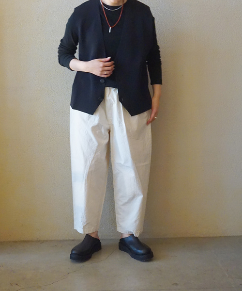 JOURNAL STANDARD LUXE(ジャーナルスタンダード ラックス)の「テレコ クルーネックプルオーバー(Tシャツ/カットソー・レディース・ホワイト/ブラック・FREE)」の3枚目の写真
