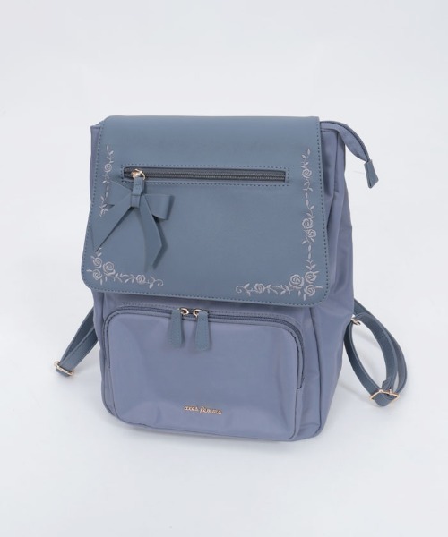 axes femme（アクシーズファム）の「撥水ナイロン刺繍使いリュック（バックパック/リュック・レディース・ブラック/ブルー・FREE）」の10枚目の写真