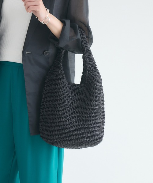 KATHARINE ROSS（キャサリンロス）の「【KATHARINE ROSS】【WEB限定】メタリックコードニットトートバッグ（トートバッグ・レディース・ブラック/シルバー/ゴールド・MEDIUM）」の5枚目の写真