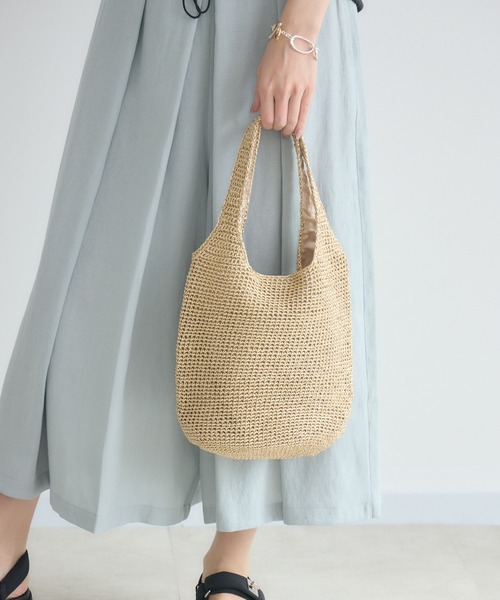 KATHARINE ROSS（キャサリンロス）の「【KATHARINE ROSS】【WEB限定】メタリックコードニットトートバッグ（トートバッグ・レディース・ブラック/シルバー/ゴールド・MEDIUM）」の9枚目の写真