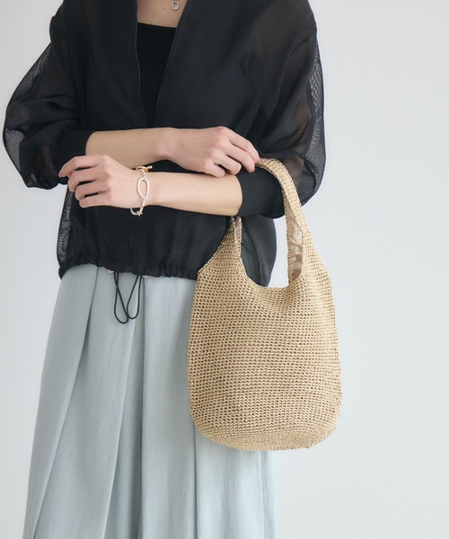 KATHARINE ROSS（キャサリンロス）の「【KATHARINE ROSS】【WEB限定】メタリックコードニットトートバッグ（トートバッグ・レディース・ブラック/シルバー/ゴールド・MEDIUM）」の11枚目の写真