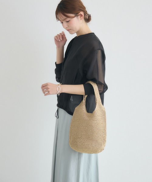 KATHARINE ROSS（キャサリンロス）の「【KATHARINE ROSS】【WEB限定】メタリックコードニットトートバッグ（トートバッグ・レディース・ブラック/シルバー/ゴールド・MEDIUM）」の12枚目の写真