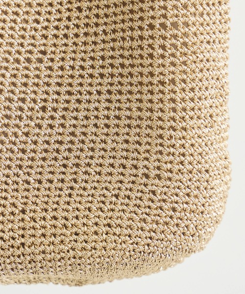 KATHARINE ROSS（キャサリンロス）の「【KATHARINE ROSS】【WEB限定】メタリックコードニットトートバッグ（トートバッグ・レディース・ブラック/シルバー/ゴールド・MEDIUM）」の14枚目の写真