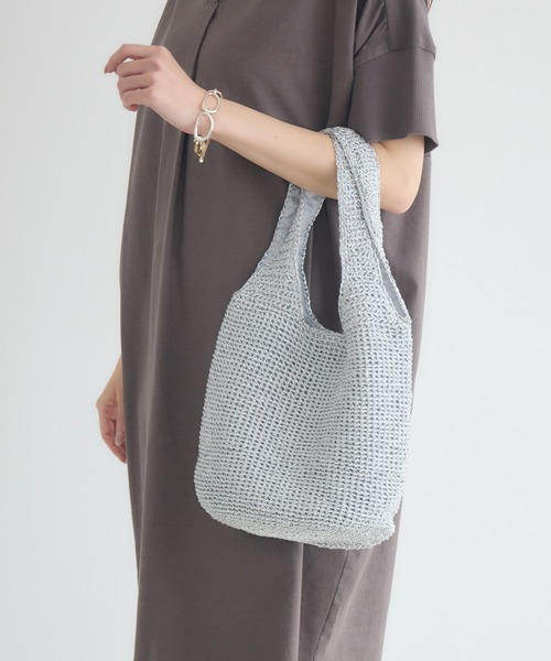 KATHARINE ROSS（キャサリンロス）の「【KATHARINE ROSS】【WEB限定】メタリックコードニットトートバッグ（トートバッグ・レディース・ブラック/シルバー/ゴールド・MEDIUM）」の16枚目の写真