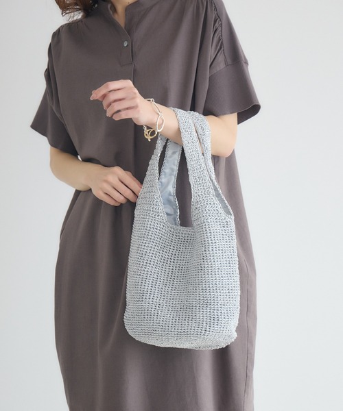 KATHARINE ROSS（キャサリンロス）の「【KATHARINE ROSS】【WEB限定】メタリックコードニットトートバッグ（トートバッグ・レディース・ブラック/シルバー/ゴールド・MEDIUM）」の17枚目の写真