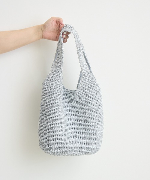 KATHARINE ROSS（キャサリンロス）の「【KATHARINE ROSS】【WEB限定】メタリックコードニットトートバッグ（トートバッグ・レディース・ブラック/シルバー/ゴールド・MEDIUM）」の21枚目の写真