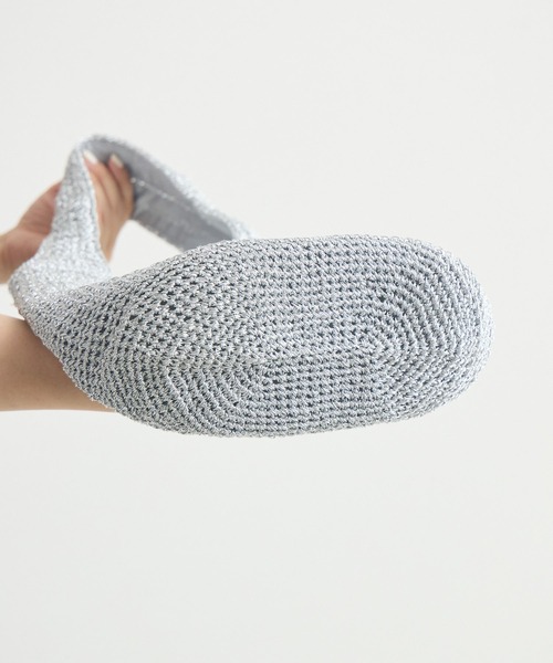 KATHARINE ROSS（キャサリンロス）の「【KATHARINE ROSS】【WEB限定】メタリックコードニットトートバッグ（トートバッグ・レディース・ブラック/シルバー/ゴールド・MEDIUM）」の22枚目の写真