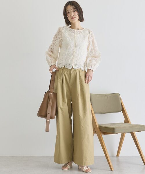 ✧︎新品✧︎♡︎ジャス♡レース衿シアーブラウス/ブラック/2（M） セール】【前後2WAY】シアーレースブラウス（シャツ/ブラウス