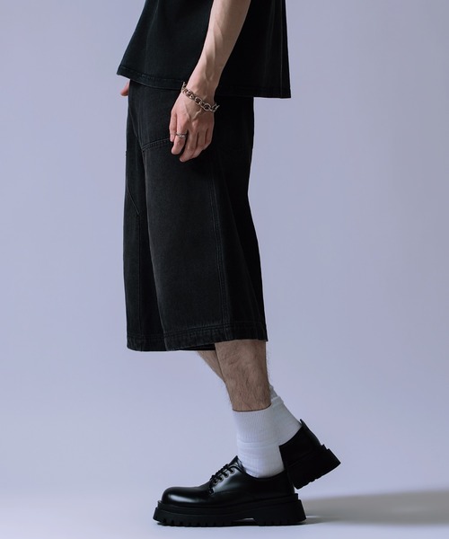 improves(インプローブス)の「12oz デニム ダブルニー ハーフパンツ(その他パンツ・メンズ・ネイビー/カモフラージュ/チャコール/ブルー/ブラック・LARGE/X-LARGE/MEDIUM)」の7枚目の写真