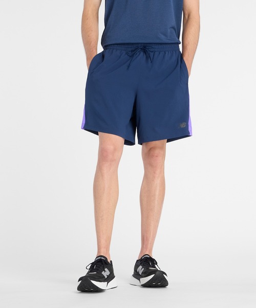 NEW BALANCE(ニューバランス)の「ファストデイズショーツ7インチ(その他パンツ・メンズ・ネイビー・SMALL/MEDIUM/LARGE/X-LARGE/XX-LARGE)」の1枚目の写真