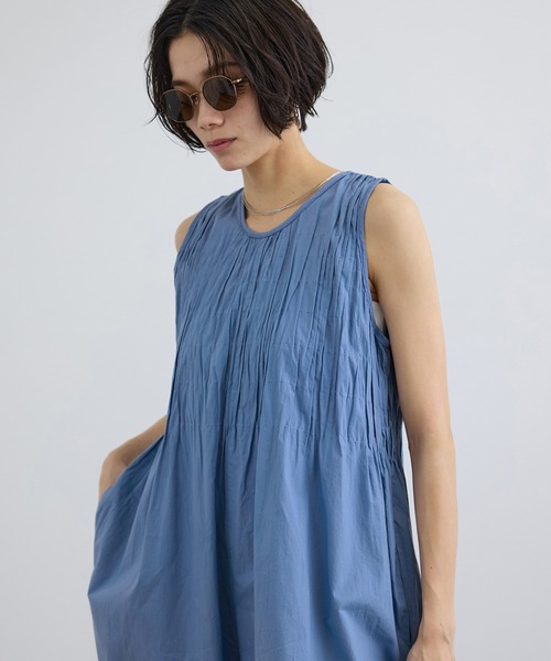 SALON adam et rope'（サロン アダム エ ロペ）の「【WEB限定】ハンドピンタックオールインワン / イージーケア（つなぎ/オールインワン・レディース・ブラック/ブルー・FREE）」の11枚目の写真