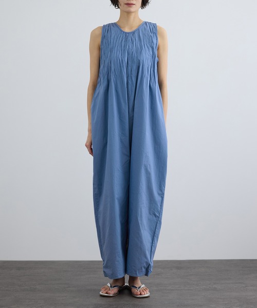 SALON adam et rope'（サロン アダム エ ロペ）の「【WEB限定】ハンドピンタックオールインワン / イージーケア（つなぎ/オールインワン・レディース・ブラック/ブルー・FREE）」の14枚目の写真