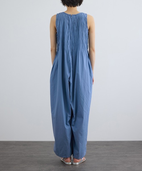 SALON adam et rope'（サロン アダム エ ロペ）の「【WEB限定】ハンドピンタックオールインワン / イージーケア（つなぎ/オールインワン・レディース・ブラック/ブルー・FREE）」の16枚目の写真