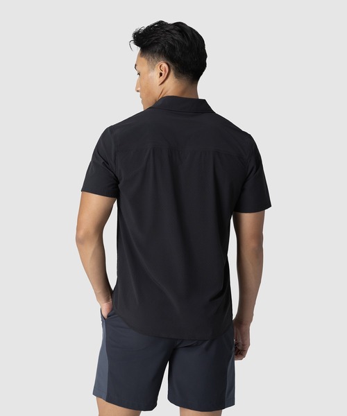 OUTDOOR RESEARCH（アウトドアリサーチ）の「OUTDOOR RESEARCH/アウトドアリサーチ Astroman Air Short Sleeve Sun Shirt/アストロマン エアー ショートスリーブ サンシャツ（シャツ/ブラウス・メンズ・ブラック・MEDIUM）」の4枚目の写真