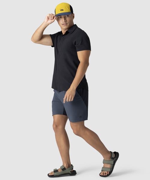 OUTDOOR RESEARCH（アウトドアリサーチ）の「OUTDOOR RESEARCH/アウトドアリサーチ Astroman Air Short Sleeve Sun Shirt/アストロマン エアー ショートスリーブ サンシャツ（シャツ/ブラウス・メンズ・ブラック・MEDIUM）」の6枚目の写真