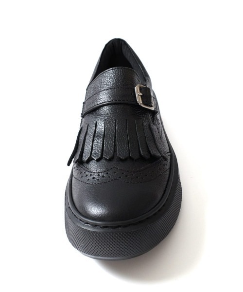 Pointer(shoes)(ポインター)の「【本革・日本製】フリンジ 付き 厚底スリッポン ローファー(スリッポン・レディース・グレー/ライトグレー/ブラック/ブラウン・24cm/23.5cm/23cm/22.5cm/24.5cm)」の19枚目の写真