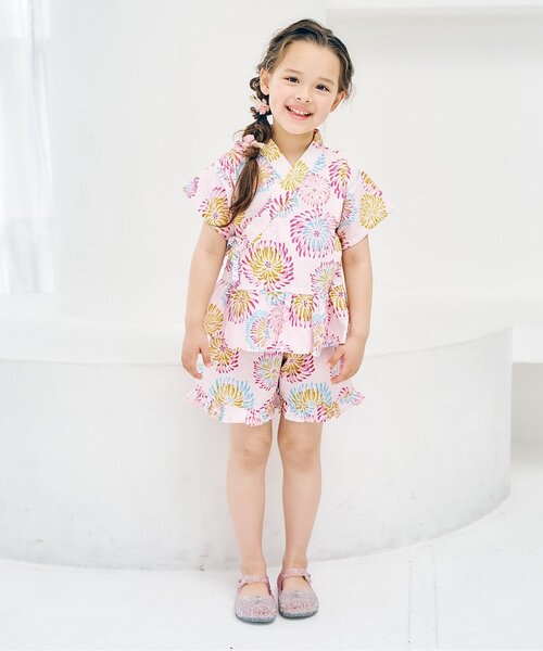 apres les cours（アプレレクール）の「お花ヘアクリップセット（バレッタ/ヘアクリップ・キッズ・ピンク・FREE）」の4枚目の写真