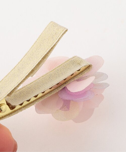 apres les cours（アプレレクール）の「お花ヘアクリップセット（バレッタ/ヘアクリップ・キッズ・ピンク・FREE）」の8枚目の写真