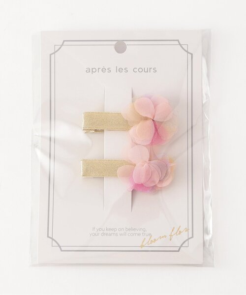 apres les cours（アプレレクール）の「お花ヘアクリップセット（バレッタ/ヘアクリップ・キッズ・ピンク・FREE）」の9枚目の写真
