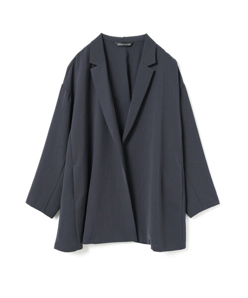 mizuiroind（ミズイロインド）の「mizuiro ind テーラードシャツジャケット（ダウンジャケット/コート・レディース・ブラック/チャコールグレー/ベージュ/ネイビー・FREE）」の4枚目の写真